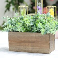 2 Pcs 10" X 5" Wood Rectangular Boxes Planter Holders Centerpieces 28 2 Pcs 10" X 5" Wood Rectangular Boxes Planter Holders Centerpieces -Optimal Home Decoration 2 pcs 10 x 5 wood rectangular boxes planter holders centerpieces 28968471822399
