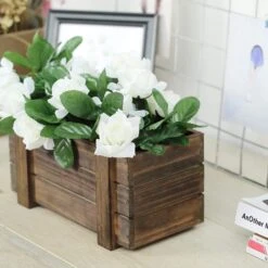2 Pcs 10" X 5" Wood Rectangular Boxes Planter Holders Centerpieces 35 2 Pcs 10" X 5" Wood Rectangular Boxes Planter Holders Centerpieces -Optimal Home Decoration 2 pcs 10 x 5 wood rectangular boxes planter holders centerpieces 28968472379455