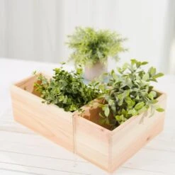 2 Pcs 10" X 5" Wood Rectangular Boxes Planter Holders Centerpieces 39 2 Pcs 10" X 5" Wood Rectangular Boxes Planter Holders Centerpieces -Optimal Home Decoration 2 pcs 10 x 5 wood rectangular boxes planter holders centerpieces 28986228572223