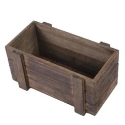 2 Pcs 10" X 5" Wood Rectangular Boxes Planter Holders Centerpieces 30 2 Pcs 10" X 5" Wood Rectangular Boxes Planter Holders Centerpieces -Optimal Home Decoration 2 pcs 10 x 5 wood rectangular boxes planter holders centerpieces wod plnt02 10x5 dkbn 28968472215615