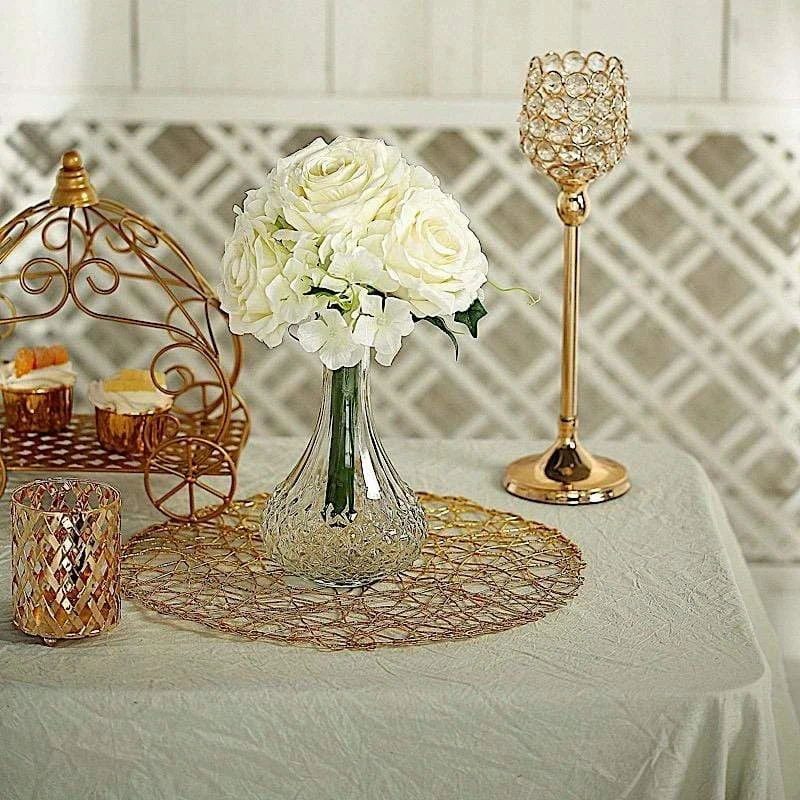 2 Pcs 11" Tall Silk Rose And Hydrangea Flowers Bouquets 15 2 Pcs 11" Tall Silk Rose And Hydrangea Flowers Bouquets - Image 13