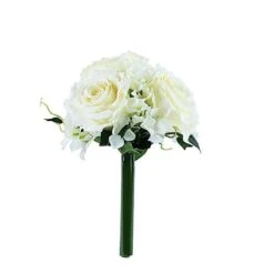 2 Pcs 11" Tall Silk Rose And Hydrangea Flowers Bouquets 33 2 Pcs 11" Tall Silk Rose And Hydrangea Flowers Bouquets -Optimal Home Decoration 2 pcs 11 tall silk rose and hydrangea flowers bouquets arti rs003 ivr 28971989696575