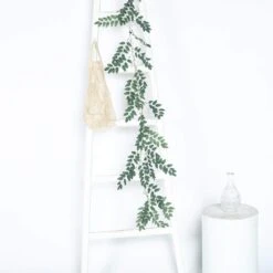 2 Pcs 12 Ft Long Honey Locust Artificial Foliage Botanical Garlands - Light Green -Optimal Home Decoration 2 pcs 12 ft long honey locust artificial foliage botanical garlands light green arti glnd g04 14162400772159