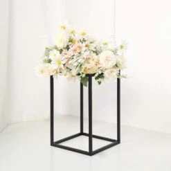 2 Pcs 12" Tall Geometric Metal Stands Wedding Flower Vase Holders -Optimal Home Decoration 2 pcs 12 tall geometric metal stands wedding flower vase holders 28939832295487