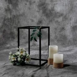 2 Pcs 12" Tall Geometric Metal Stands Wedding Flower Vase Holders -Optimal Home Decoration 2 pcs 12 tall geometric metal stands wedding flower vase holders 28939832393791