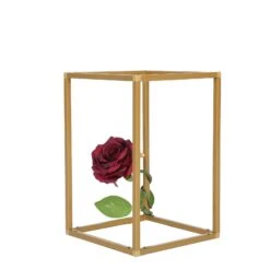 2 Pcs 12" Tall Geometric Metal Stands Wedding Flower Vase Holders -Optimal Home Decoration 2 pcs 12 tall geometric metal stands wedding flower vase holders 28939872469055