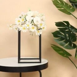 2 Pcs 12" Tall Geometric Metal Stands Wedding Flower Vase Holders -Optimal Home Decoration 2 pcs 12 tall geometric metal stands wedding flower vase holders 28939884757055