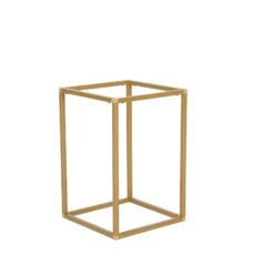 2 Pcs 12" Tall Geometric Metal Stands Wedding Flower Vase Holders -Optimal Home Decoration 2 pcs 12 tall geometric metal stands wedding flower vase holders iron stnd01 12 gold 28939832623167