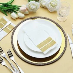 2 Pcs 13" Round Mirror Glass Charger Plates With Rhinestone Rim 24 2 Pcs 13" Round Mirror Glass Charger Plates With Rhinestone Rim -Optimal Home Decoration 2 pcs 13 round mirror glass charger plates with rhinestone rim 28993025278015