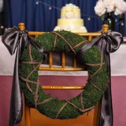 2 Pcs 14" Natural Moss And Twigs Wreaths Wedding Decorations - Green -Optimal Home Decoration 2 pcs 14 natural moss and twigs wreaths wedding decorations green moss wrth 14 grn 28588093833279