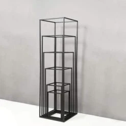 2 Pcs 16" Tall Geometric Metal Stands Wedding Flower Vase Holders -Optimal Home Decoration 2 pcs 16 tall geometric metal stands wedding flower vase holders 29027721117759