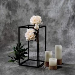 2 Pcs 16" Tall Geometric Metal Stands Wedding Flower Vase Holders -Optimal Home Decoration 2 pcs 16 tall geometric metal stands wedding flower vase holders 29027911467071