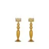 2 Pcs 17" Tall Lacy Trim Metal With Glass Candle Holders Centerpieces - Gold 1 2 Pcs 17" Tall Lacy Trim Metal With Glass Candle Holders Centerpieces - Gold -Optimal Home Decoration 2 pcs 17 tall lacy trim metal with glass candle holders centerpieces gold chdlr cand 028 18 gold 11707466448959