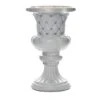 2 Pcs 18" Tall Decorative Italian Pedestal Beaded Flower Pots Vases - White 2 2 Pcs 18" Tall Decorative Italian Pedestal Beaded Flower Pots Vases - White -Optimal Home Decoration 2 pcs 18 tall decorative italian pedestal beaded flower pots vases white prop roma 12 28328300216383