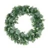 2 Wreaths 21" Artificial Leaves Candle Rings 2 2 Wreaths 21" Artificial Leaves Candle Rings -Optimal Home Decoration 2 pcs 21 artificial eucalyptus and genlisea leaves wreath white and green arti ring grn l 01 wht 29328140992575