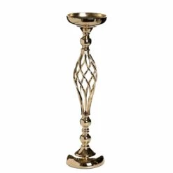 2 Pcs 23" Tall Candle Holder Wedding Centerpieces -Optimal Home Decoration 2 pcs 23 tall candle holder wedding centerpieces chdlr 031 gold 28933802590271