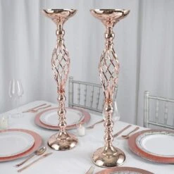 2 Pcs 26" Tall Candle Holder Wedding Centerpieces -Optimal Home Decoration 2 pcs 26 tall candle holder wedding centerpieces 28933951488063