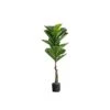 2 Pcs 3 Ft Fiddle Leaf Fig Tree Potted Artificial Plants - Green -Optimal Home Decoration 2 pcs 3 ft fig tree potted artificial plants green arti pot trop002 s grn 29198782234687