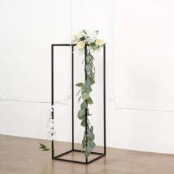 2 Pcs 32" Tall Geometric Metal Stands Wedding Flower Vase Holders -Optimal Home Decoration 2 pcs 32 tall geometric metal stands wedding flower vase holders 29027732783167
