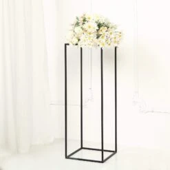 2 Pcs 32" Tall Geometric Metal Stands Wedding Flower Vase Holders -Optimal Home Decoration 2 pcs 32 tall geometric metal stands wedding flower vase holders 29027903799359