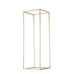 2 Pcs 32" Tall Geometric Metal Stands Wedding Flower Vase Holders