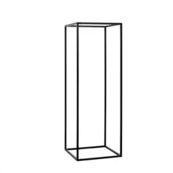 2 Pcs 32" Tall Geometric Metal Stands Wedding Flower Vase Holders -Optimal Home Decoration 2 pcs 32 tall geometric metal stands wedding flower vase holders iron stnd01 32 mblk 29027732586559