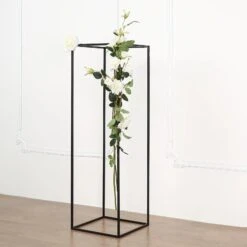 2 Pcs 40" Rectangular Geometric Metal Flower Stands Centerpieces -Optimal Home Decoration 2 pcs 40 rectangular geometric metal flower stands centerpieces 30401484554303