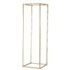 2 Pcs 40" Rectangular Geometric Metal Flower Stands Centerpieces 1 2 Pcs 40" Rectangular Geometric Metal Flower Stands Centerpieces -Optimal Home Decoration 2 pcs 40 tall geometric metal stands wedding flower vase holders matte gold iron stnd01 40 gold 12795062517823
