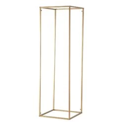 2 Pcs 40" Rectangular Geometric Metal Flower Stands Centerpieces