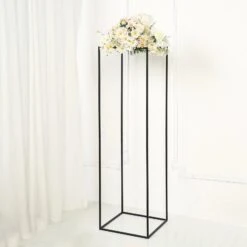 2 Pcs 48" Rectangular Geometric Metal Flower Stands Centerpieces -Optimal Home Decoration 2 pcs 48 rectangular geometric metal flower stands centerpieces 30402726789183