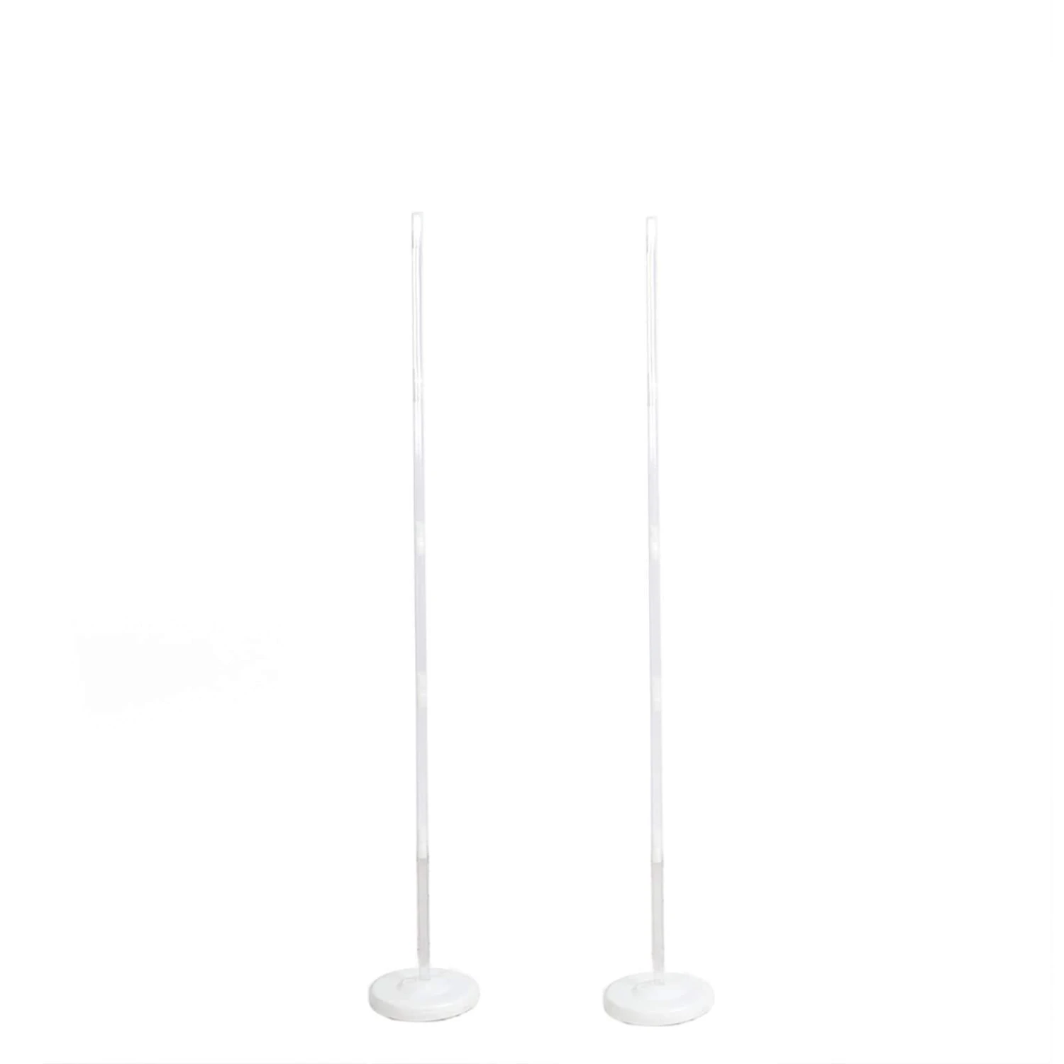 2 Pcs 5 Ft Balloon Columns Stand Kit Set - White 4 2 Pcs 5 Ft Balloon Columns Stand Kit Set - White - Image 2