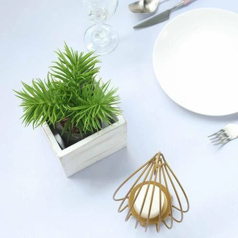 2 Pcs 5" Natural Wood Square Plant Holder Boxes Centerpieces 6 2 Pcs 5" Natural Wood Square Plant Holder Boxes Centerpieces - Image 4