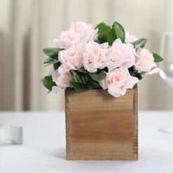 2 Pcs 5" Natural Wood Square Plant Holder Boxes Centerpieces 34 2 Pcs 5" Natural Wood Square Plant Holder Boxes Centerpieces -Optimal Home Decoration 2 pcs 5 natural wood square plant holder boxes centerpieces 28981035204671
