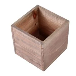 2 Pcs 5" Natural Wood Square Plant Holder Boxes Centerpieces 30 2 Pcs 5" Natural Wood Square Plant Holder Boxes Centerpieces -Optimal Home Decoration 2 pcs 5 natural wood square plant holder boxes centerpieces wod plnt01 5x5 nat 28981022031935