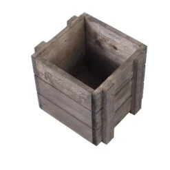 2 Pcs 5" Natural Wood Square Plant Holder Boxes Centerpieces 38 2 Pcs 5" Natural Wood Square Plant Holder Boxes Centerpieces -Optimal Home Decoration 2 pcs 5 natural wood square plant holder boxes centerpieces wod plnt02 5x5 dkbn 28968474705983