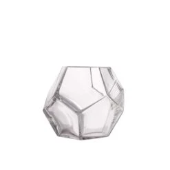 2 Pcs 5" Tall Glass Geometric Terrarium Vases - Clear -Optimal Home Decoration 2 pcs 5 tall glass geometric terrarium vases clear vase a30 5 13535670435903