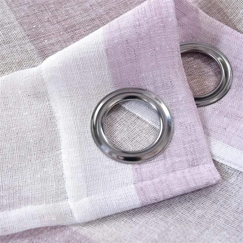 2 Pcs 52" X 108" Faux Linen Sheer Stripe Window Curtains Drapes Panels 9 2 Pcs 52" X 108" Faux Linen Sheer Stripe Window Curtains Drapes Panels - Image 7