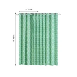 2 Pcs 52" X 108" Lattice Geometric Blackout Thermal Grommet Window Curtains Drapes Treatments -Optimal Home Decoration 2 pcs 52 x 108 lattice geometric blackout thermal grommet window curtains drapes treatments 29036635652159