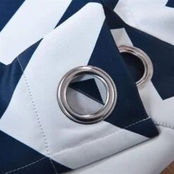 2 Pcs 52" X 84" Chevron Blackout Thermal Grommet Window Curtains Drapes Treatments -Optimal Home Decoration 2 pcs 52 x 84 chevron blackout thermal grommet window curtains drapes treatments 29036666781759