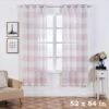 2 Pcs 52" X 84" Faux Linen Sheer Stripe Window Curtains Drapes Panels 2 2 Pcs 52" X 84" Faux Linen Sheer Stripe Window Curtains Drapes Panels -Optimal Home Decoration 2 pcs 52 x 84 faux linen sheer stripe window curtains drapes panels cur panmic03 5284 046 29036629590079