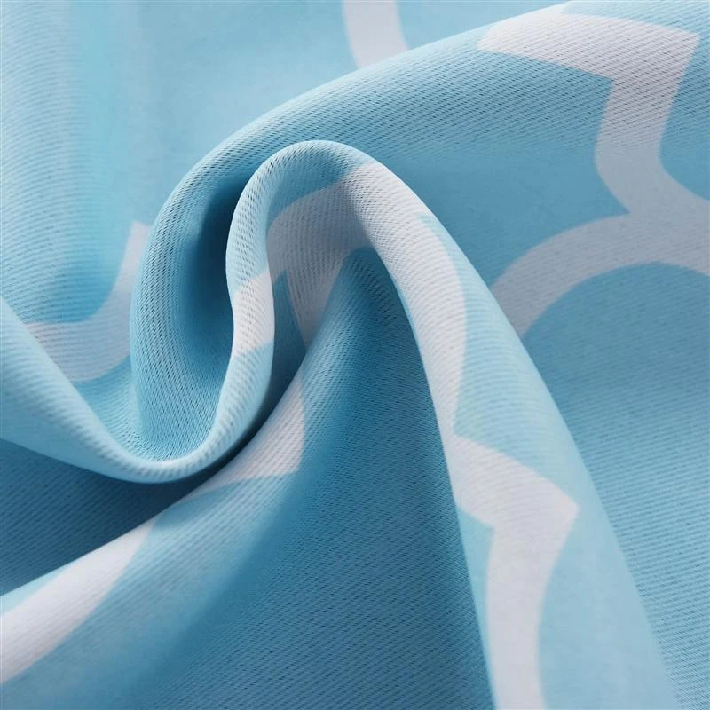 2 Pcs 52" X 84" Lattice Geometric Blackout Thermal Grommet Window Curtains Drapes Treatments 9 2 Pcs 52" X 84" Lattice Geometric Blackout Thermal Grommet Window Curtains Drapes Treatments - Image 7