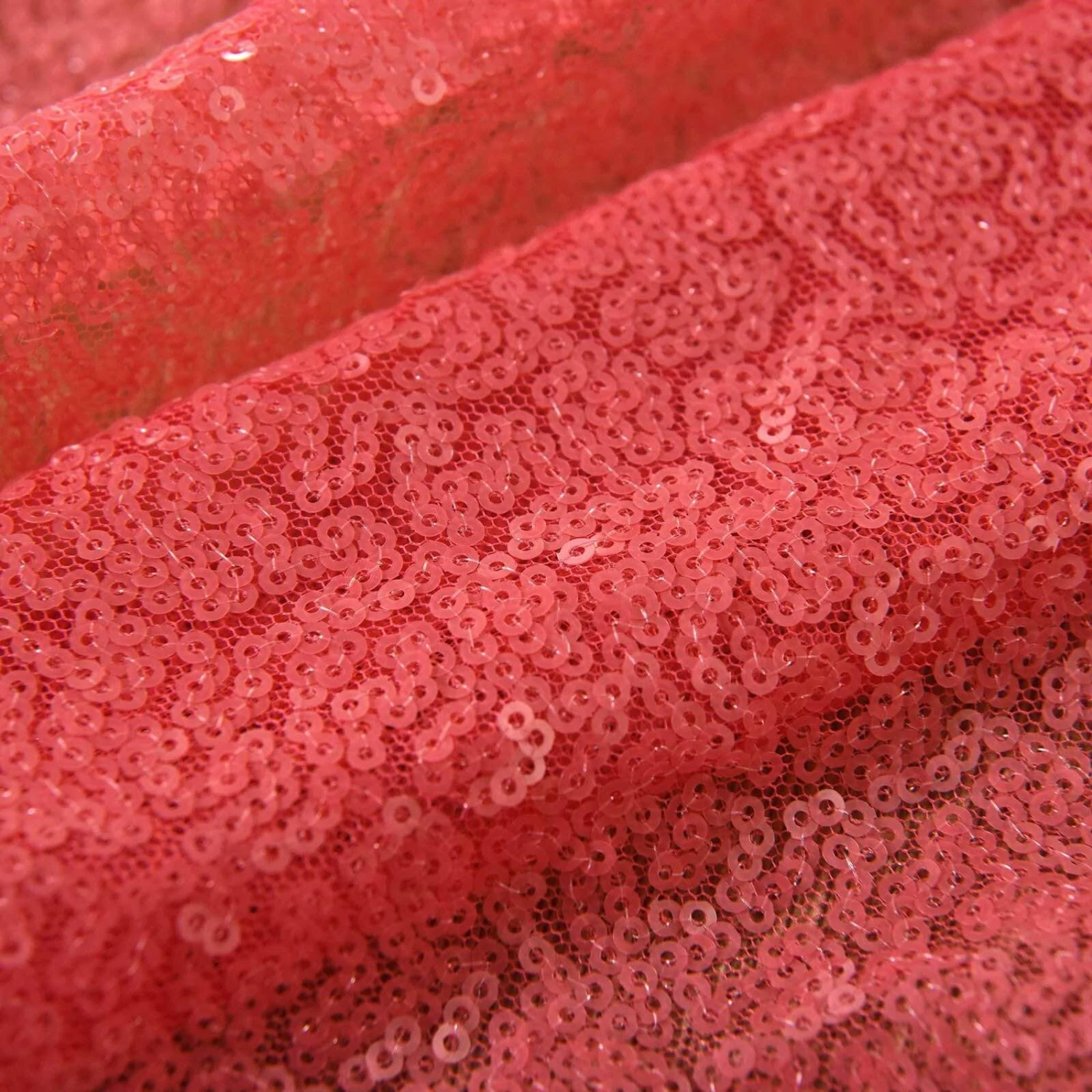 2 Pcs 52" X 84" Sequined Window Curtains Drapes Panels Backdrop - Coral 7 2 Pcs 52" X 84" Sequined Window Curtains Drapes Panels Backdrop - Coral - Image 5