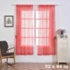 2 Pcs 52" X 84" Sequined Window Curtains Drapes Panels Backdrop - Coral -Optimal Home Decoration 2 pcs 52 x 84 sequined window curtains drapes panels backdrop coral cur panseq04 5284 032 4742793494591