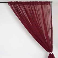 2 Pcs 52" X 84" Sheer Organza Window Curtains Drapes Panels -Optimal Home Decoration 2 pcs 52 x 84 sheer organza window curtains drapes panels 28993802338367