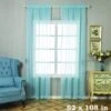 2 Pcs 52" X 84" Sheer Organza Window Curtains Drapes Panels 1 2 Pcs 52" X 84" Sheer Organza Window Curtains Drapes Panels -Optimal Home Decoration 2 pcs 52 x 84 sheer organza window curtains drapes panels cur panorgz04 52108 blue 28993801814079