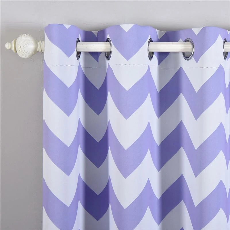 2 Pcs 52" X 96" Chevron Blackout Thermal Grommet Window Curtains Drapes Treatments 21 2 Pcs 52" X 96" Chevron Blackout Thermal Grommet Window Curtains Drapes Treatments - Image 19