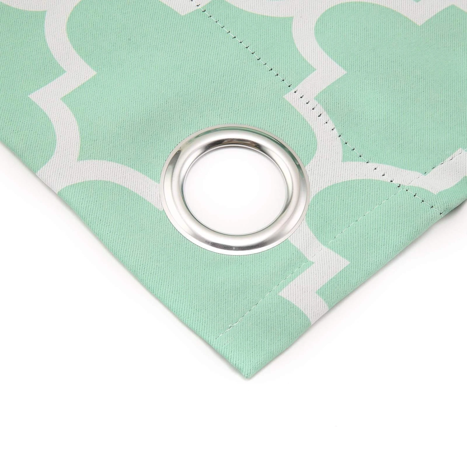 2 Pcs 52" X 96" Lattice Geometric Blackout Thermal Grommet Window Curtains Drapes Treatments 7 2 Pcs 52" X 96" Lattice Geometric Blackout Thermal Grommet Window Curtains Drapes Treatments - Image 5