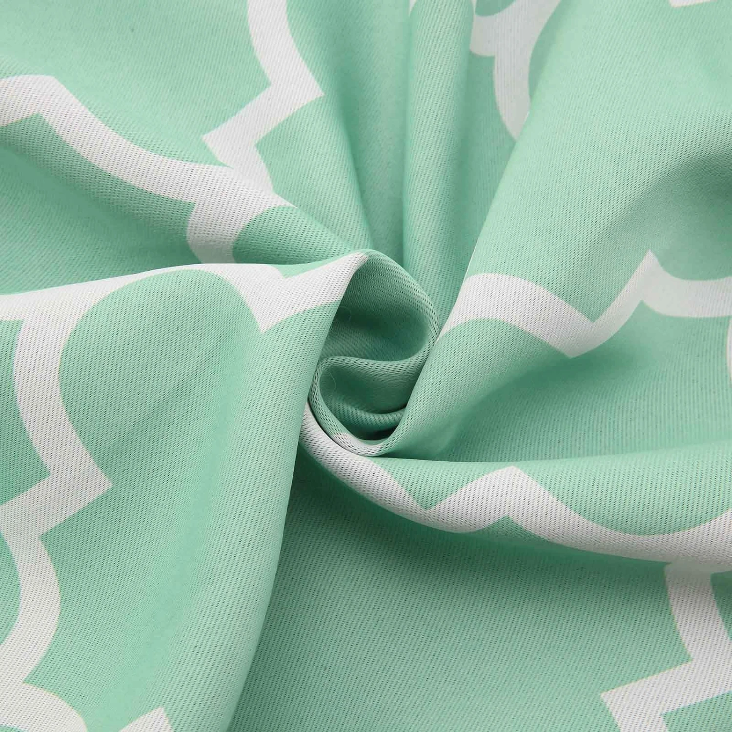 2 Pcs 52" X 96" Lattice Geometric Blackout Thermal Grommet Window Curtains Drapes Treatments 10 2 Pcs 52" X 96" Lattice Geometric Blackout Thermal Grommet Window Curtains Drapes Treatments - Image 8