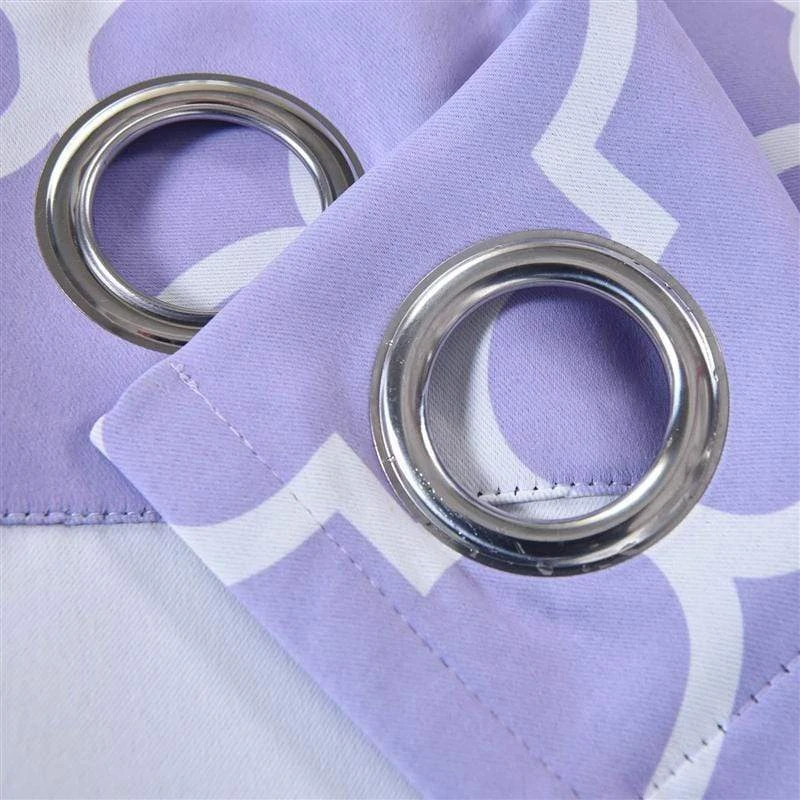 2 Pcs 52" X 96" Lattice Geometric Blackout Thermal Grommet Window Curtains Drapes Treatments 13 2 Pcs 52" X 96" Lattice Geometric Blackout Thermal Grommet Window Curtains Drapes Treatments - Image 11