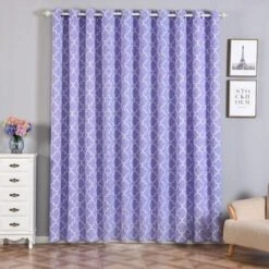2 Pcs 52" X 96" Lattice Geometric Blackout Thermal Grommet Window Curtains Drapes Treatments 33 2 Pcs 52" X 96" Lattice Geometric Blackout Thermal Grommet Window Curtains Drapes Treatments -Optimal Home Decoration 2 pcs 52 x 96 lattice geometric blackout thermal grommet window curtains drapes treatments 29036815384639